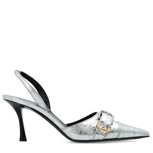 Givenchy Voyou Slingback Silver Pumps 36